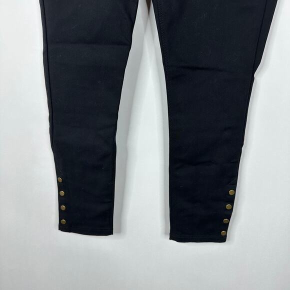 2/$30 WHBM The Skinny Ankle Pants Zip Pockets Button Ankle Mid Rise Black #8155 - Picture 5 of 12